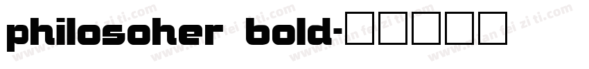 philosoher bold字体转换